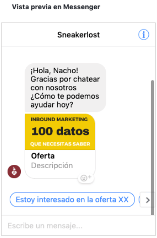 Messenger ads de Facebook