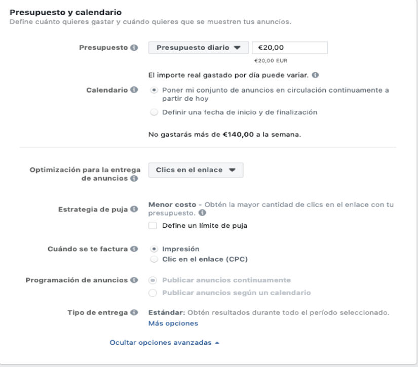 Optimizar Facebook Ads