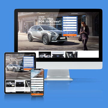 portfolio lexus landing page