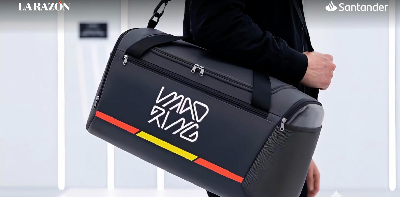 La bolsa oficial de Madring, en uso
