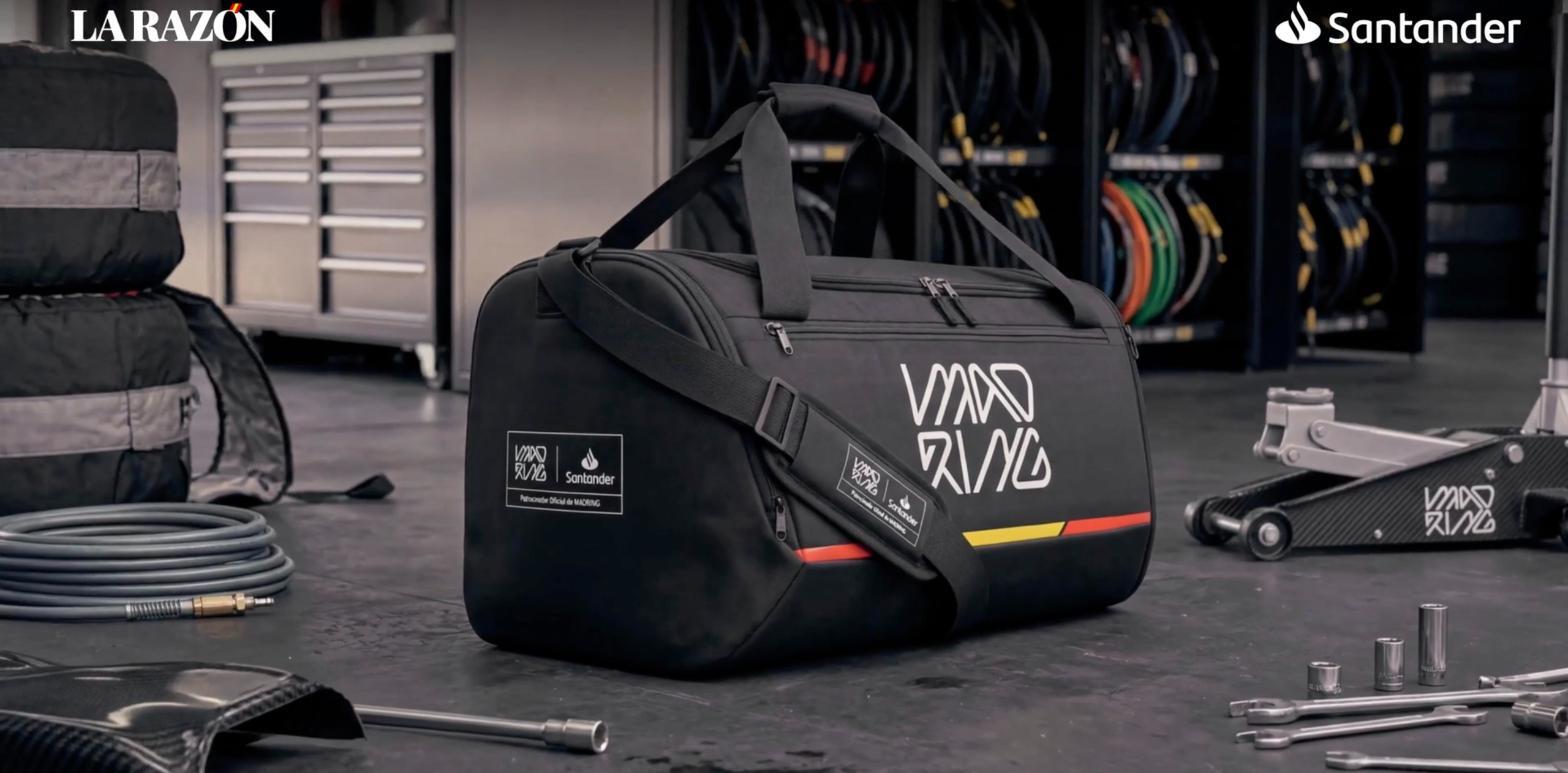 La bolsa de Madring en un garaje de carreras